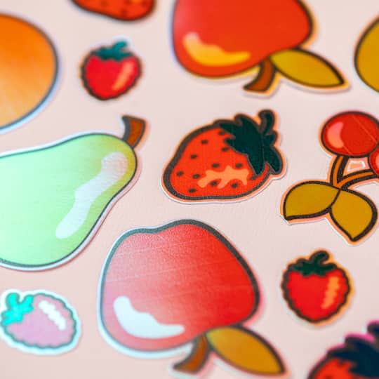 12 Packs: 8 ct. (96 total) Silhouette® Iridescent Sticker Sheets